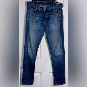 Rag & Bone Fit 2 Slim Jeans Mens 32 Medium Wash Button Fly Premium Denim